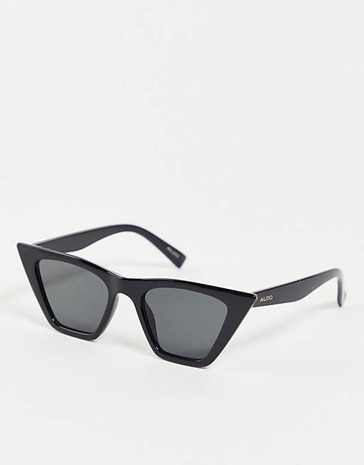 ALDO Hareri angular cat eye sunglasses in black
