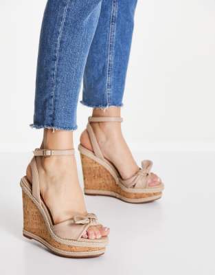 aldo cork wedges