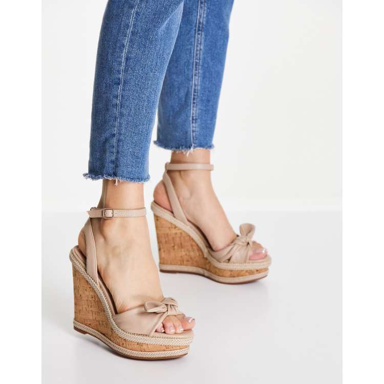 Aldo sales nude wedges