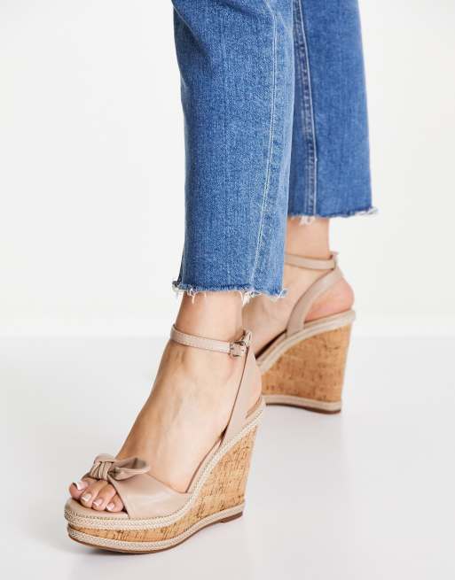 Cork heels and on sale wedge