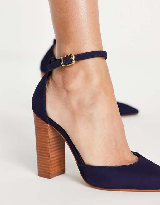 Aldo navy blue store heels