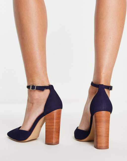 Aldo navy blue store heels