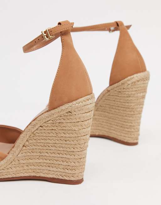 Narabar mesh Dokument Aldo high espadrille wedges in beiege | ASOS