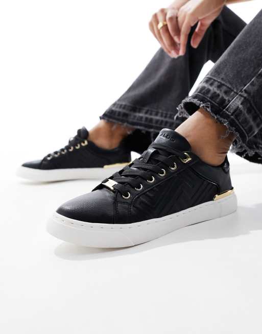 Aldo black on sale high top sneakers