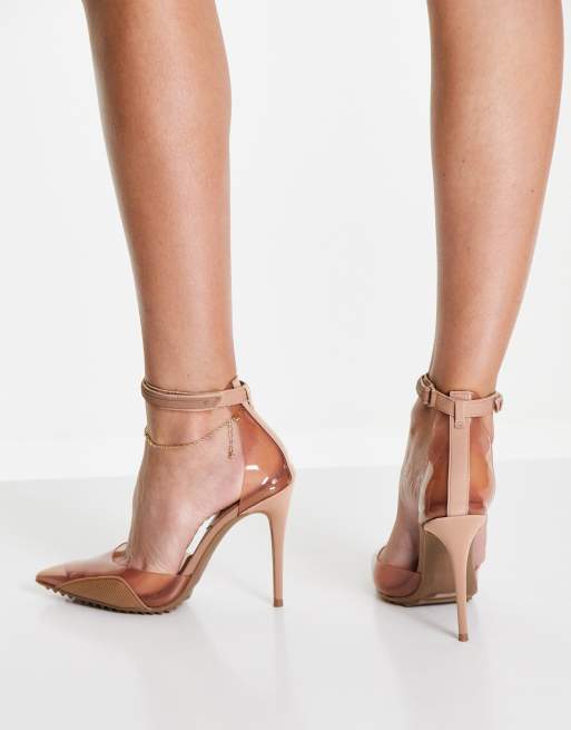 Aldo shoes clear clearance heels