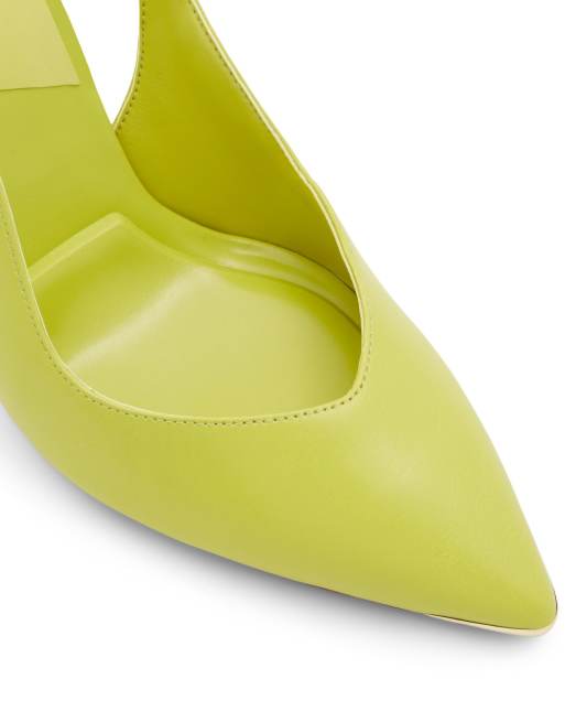 ALDO Isabela ankle strap heeled shoes in bright green