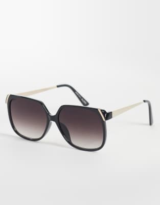 Aldo Iviy Oversized Square Sunglasses In Black
