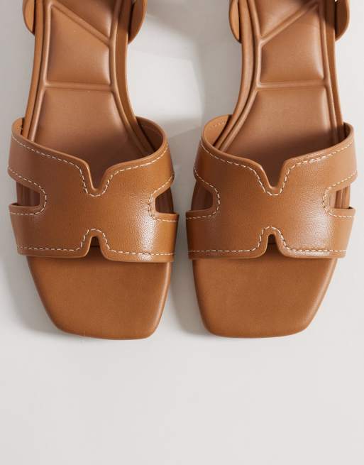 Aldo Javamannon flat sandal in brown leather, 2 of 4