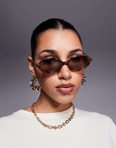 ALDO javona oval sunglasses in tortoiseshell - view 1
