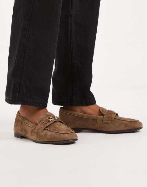 Aldo Joana - Lysegrønne loafers i ruskind - view 1