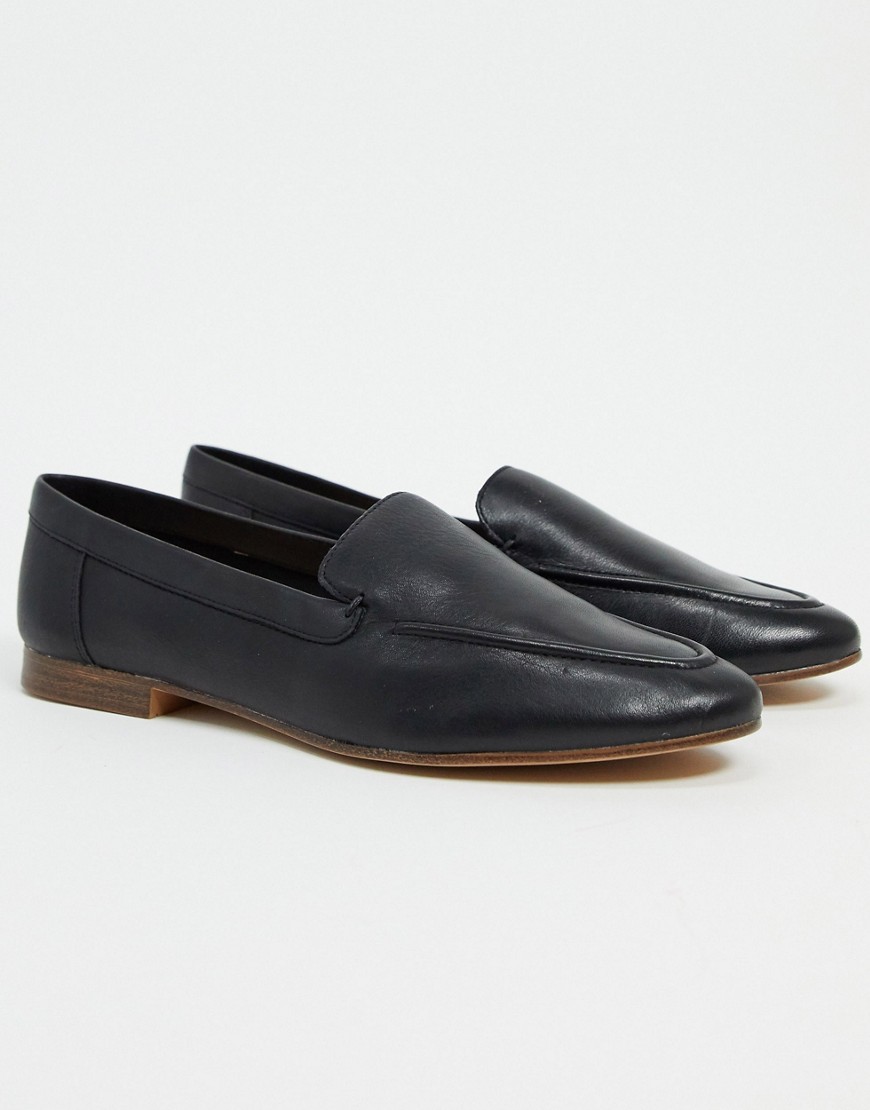 ALDO - Joeya - Leren platte loafers in zwart