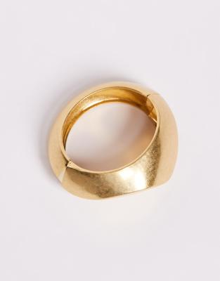 Aldo Johan Brushed Chunky Bangle In Gold