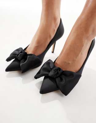 Aldo Kaitia Heeled Shoes With Bow In Black