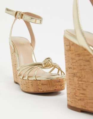 aldo gold high heels