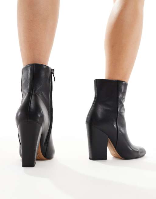 ALDO – Karinaa – Svarta, höga ankelboots i läder med klackar, 2 av 4