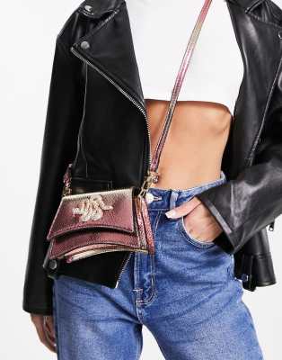 ALDO Lazurda embellished mini crossbody bag in black