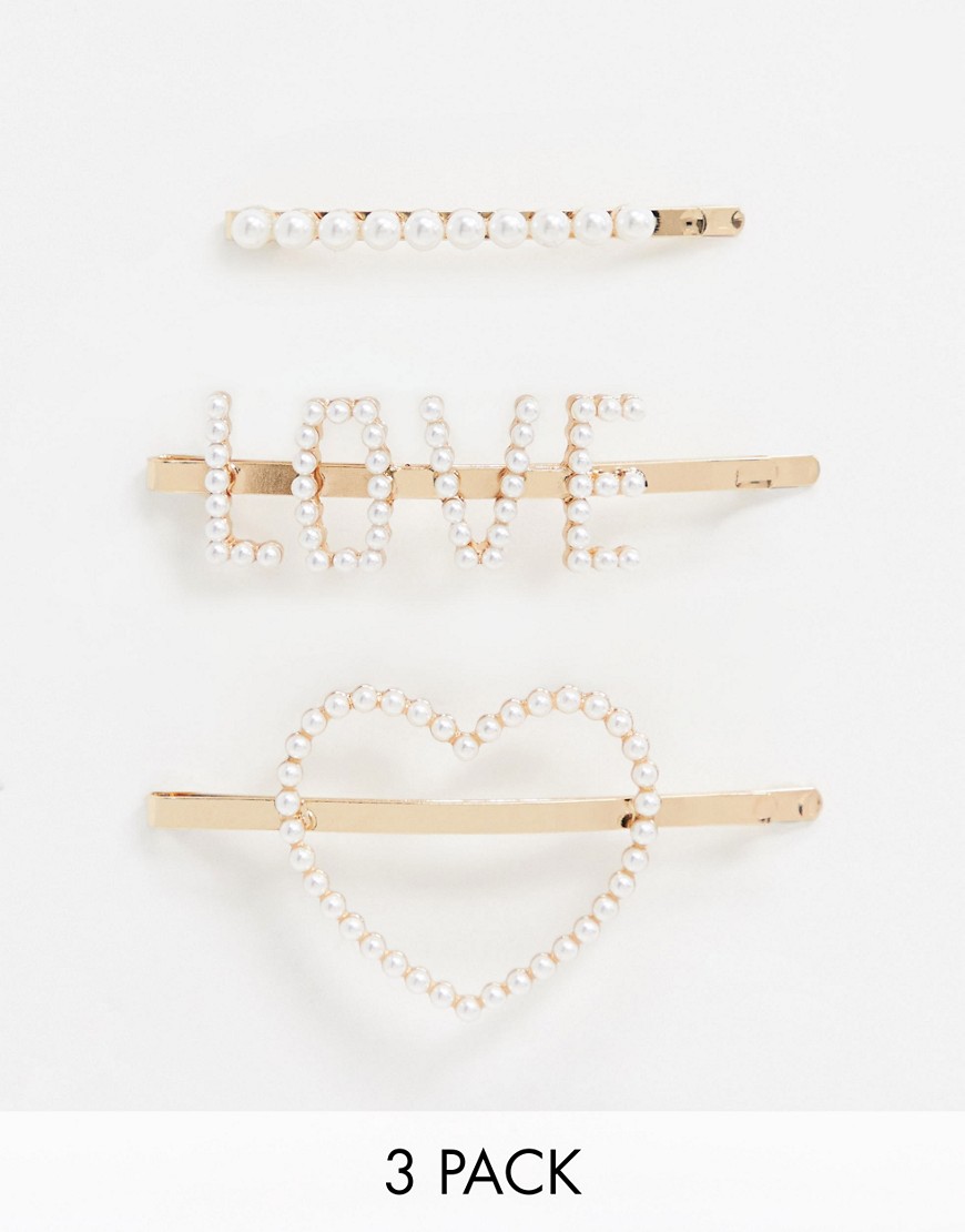 ALDO - Keilan - Confezione multipack di forcine con perle-Bianco