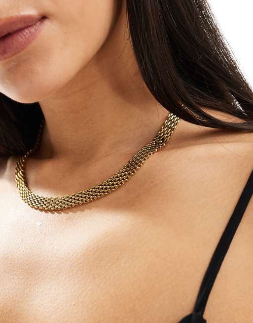 ALDO - Ketting van roestvrij staal in vintage stijl in goud