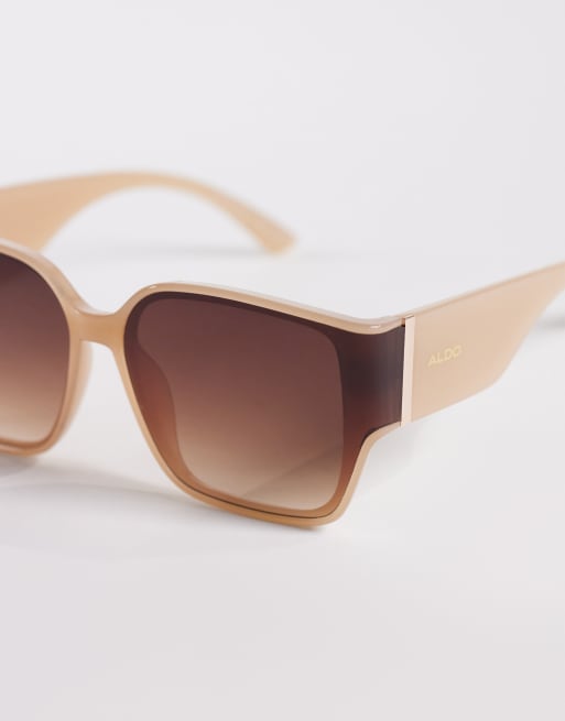 ALDO khlo-b oversized cat eye sunglasses in tan, 2 of 3
