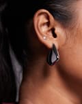 [ALDO] ALDO Koby stainless steel water-resistant molten tear drop earrings in silver tone No Size SILVER