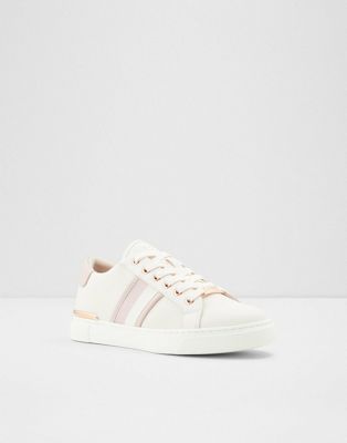 ALDO Kwena trainers in light pink and rose gold