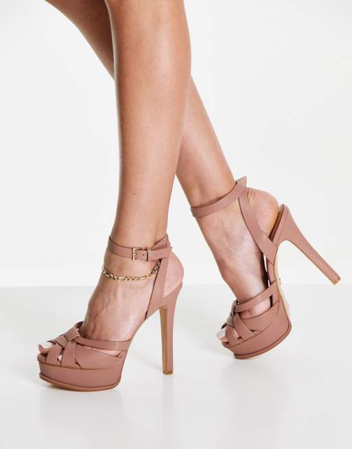 ALDO Lacla platform heels in beige