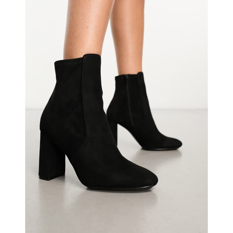 ALDO Laurella heeled ankle boots in black ASOS