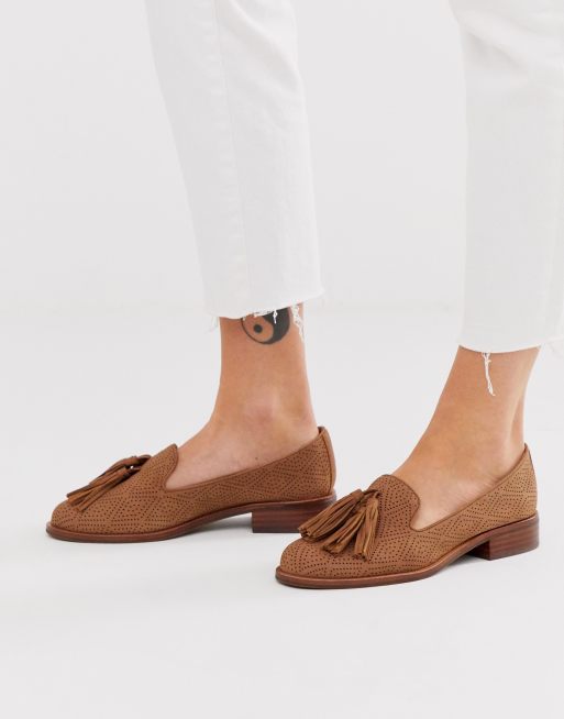 Aldo leather flat tassel loafers ASOS