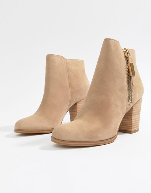 Aldo Leather Heeled Ankle Boot | ASOS