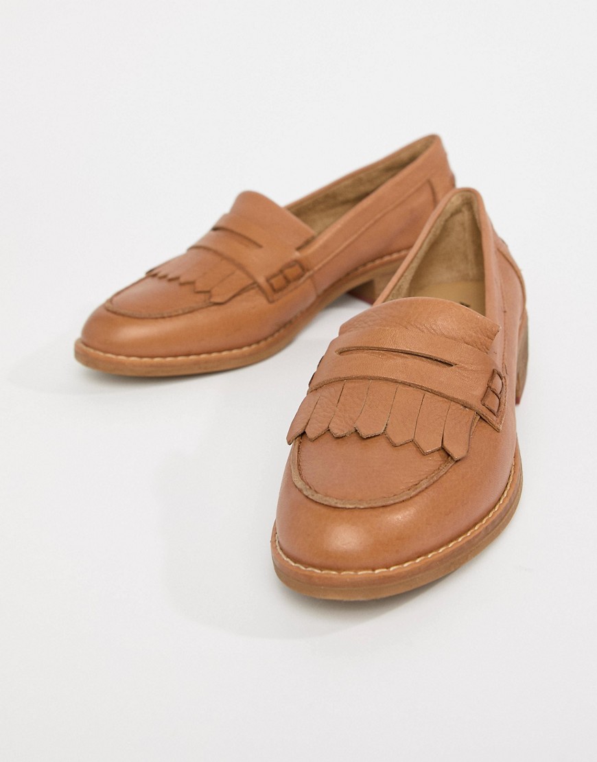 Aldo Leather Loafers-brown