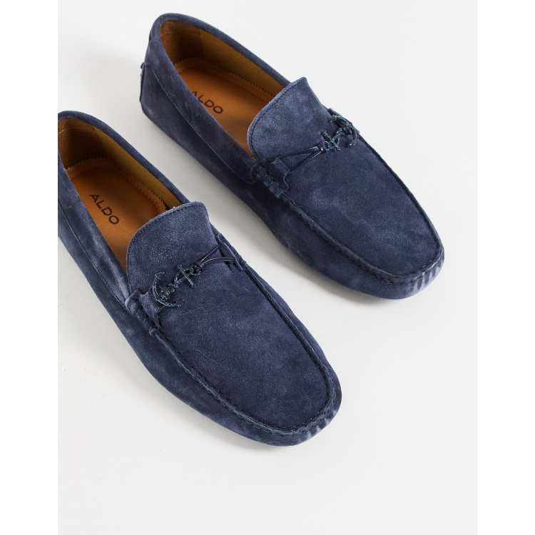 Aldo mens best sale blue suede shoes