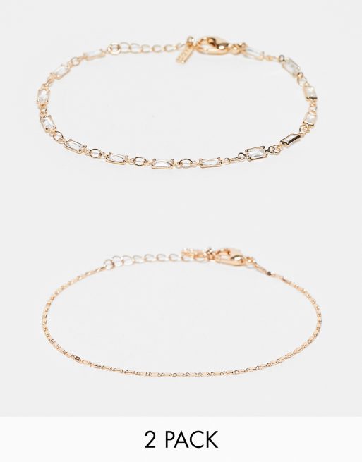 ALDO - Levington - Confezione da 2 bracciali delicati color oro 