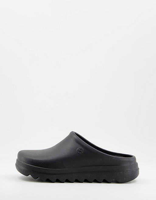 ALDO Love Planet Inout clogs with removable warm lining in black 