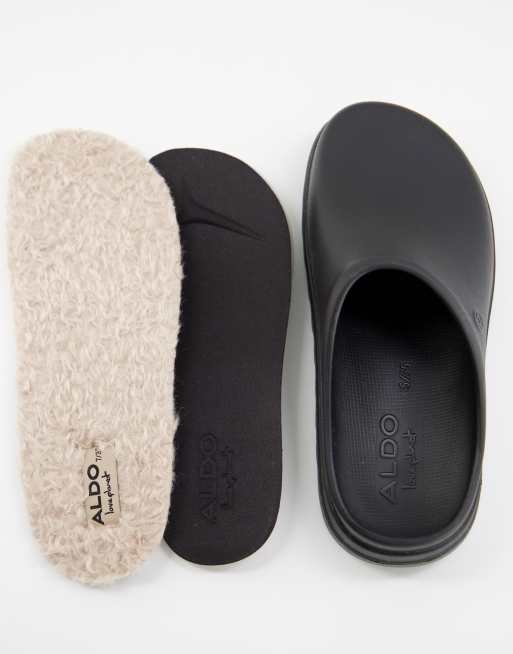 ALDO - Love Planet - Klompen met uitneembare warme voering in zwart , 4 van 4