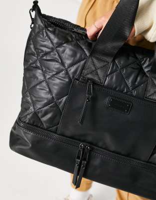 感謝価格 アルド Aldo レディース トートバッグ バッグ Love Planet Pilini Quilted Multi Section Tote Bag In Black ブラック 史上最も激安 Kishakatoliketiranedurres Com