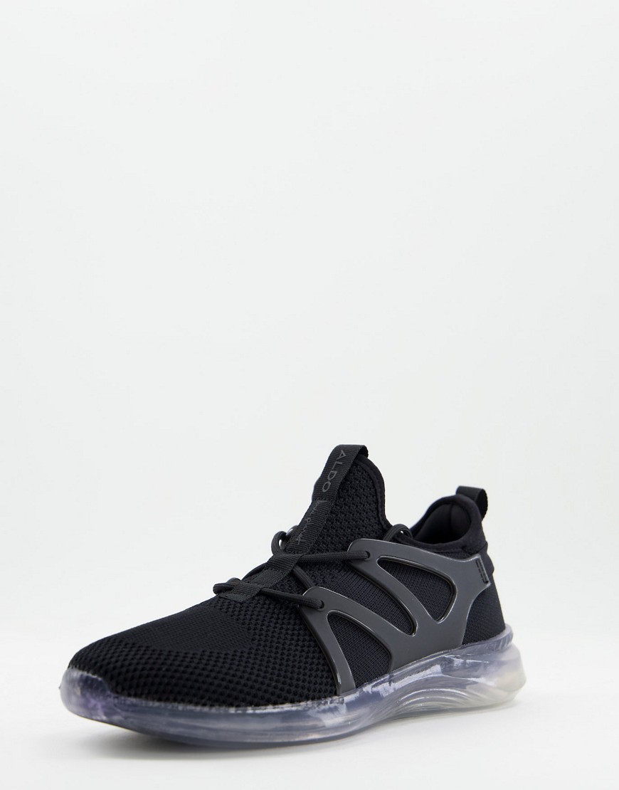 ALDO Love Planet Rpplfrost trainers in black recycled