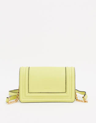 ALDO Lukasha foldeover clutch in lime green