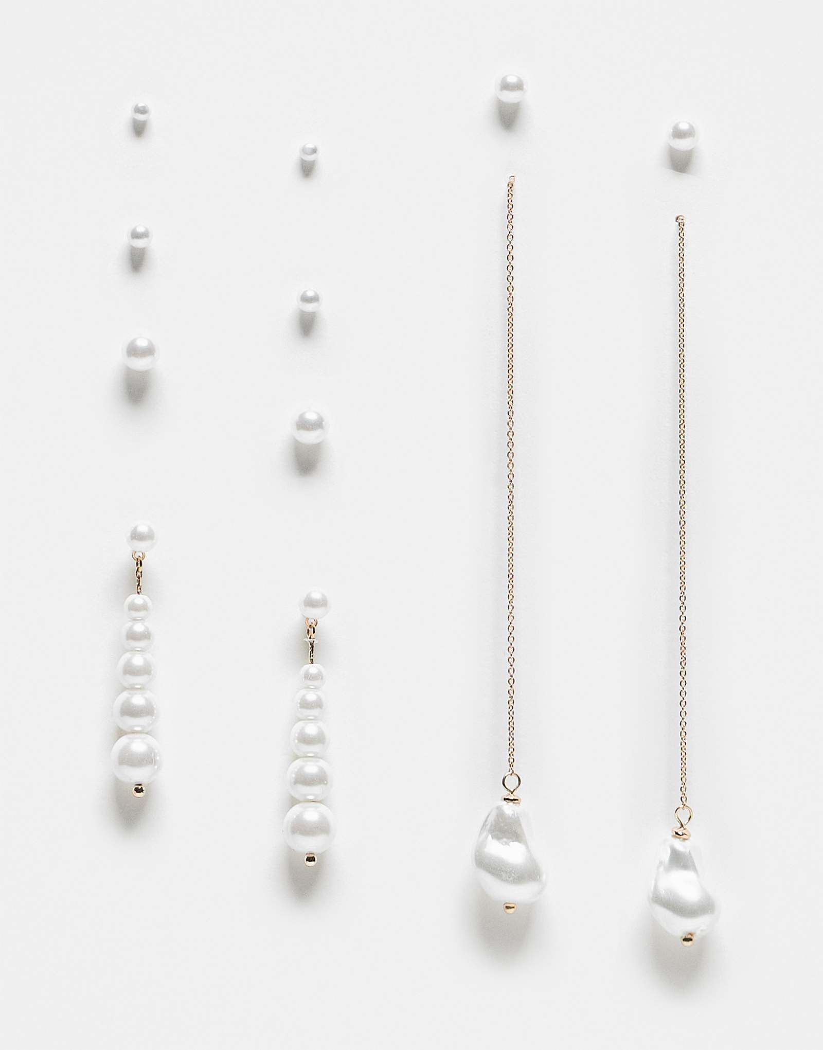 Набор из 6 сережек с искусственным жемчугом ALDO luminna