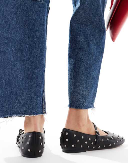 ALDO Marylina studded maryjanes in black leather, 2 of 4