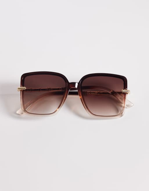 ALDO - Mayya - Oversized zonnebril in lichtroze en goud, 3 van 3