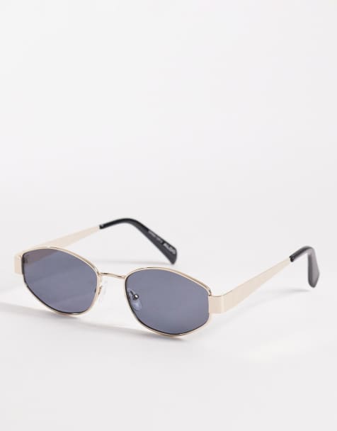 ALDO – Miiaa – Ovale Sonnenbrille mit goldfarbenem Metallrahmen - view 1