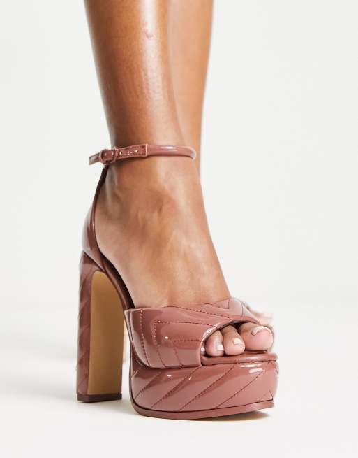 Aldo gold hot sale platform shoes