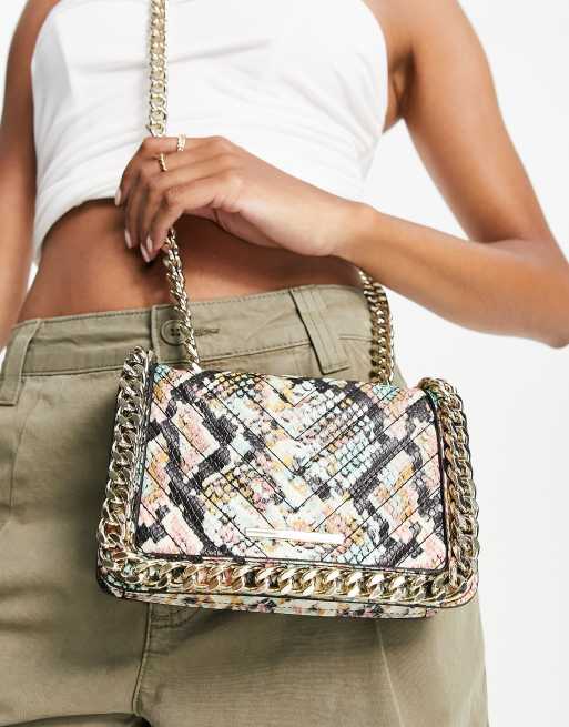 Aldo, Bags, Aldo Chain Strapped Snake Skin Purse