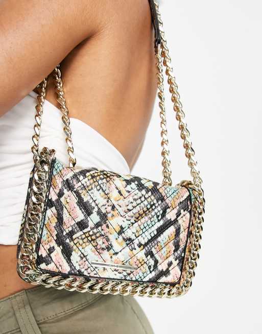 ALDO Minigreen cross body bag in snake print