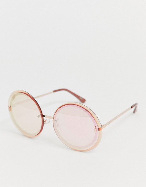 Aldo Mirror Lense Round Sunglasses
