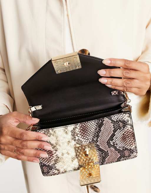 Aldo snakeskin online clutch