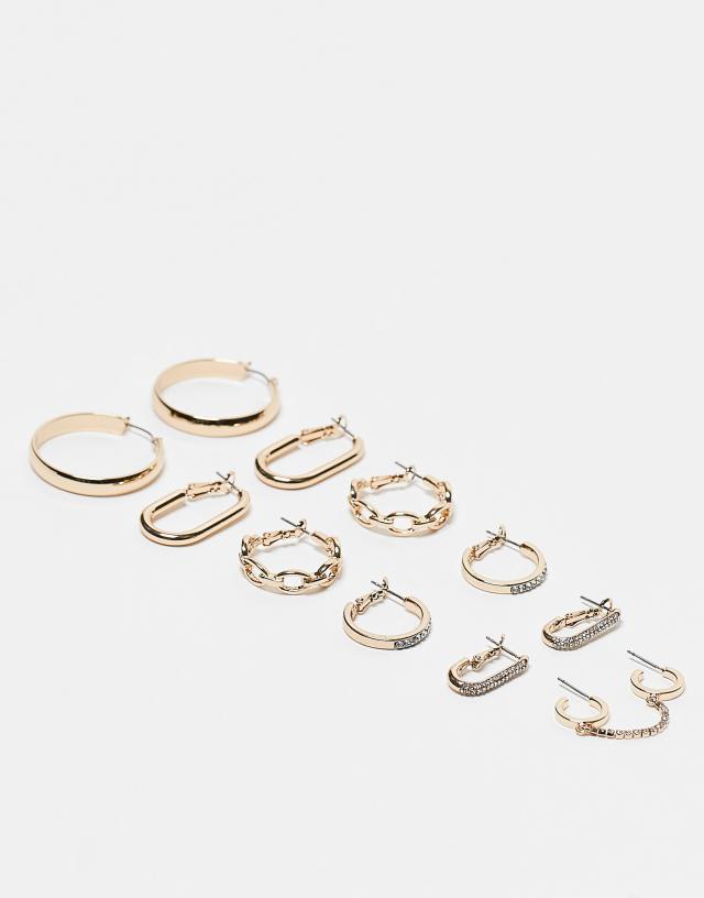 ALDO - multipack of gold hoops