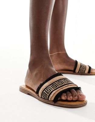  Nalani fringe flat sandals 