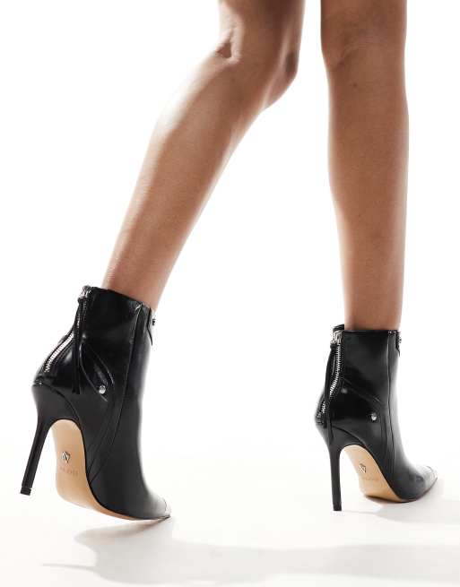 ALDO Nilita heeled ankle boots with toe cap in black