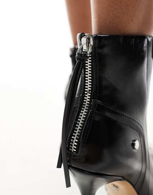 ALDO – Nilita – Stiefeletten in Schwarz mit Absatz und Zehenkappe , 3 von 4
